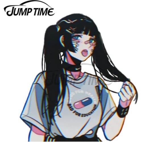 JumpTime 13 x 12.5cm Good For Health Bad For Education Vinyl Car Sticker Custom Laptop Windshield Occlusion Scratch Decals