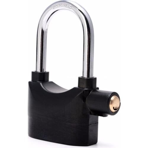Waterproof Siren Alarm Padlock Alarm Lock for Motorcycle Long Beam Bike Bicycle