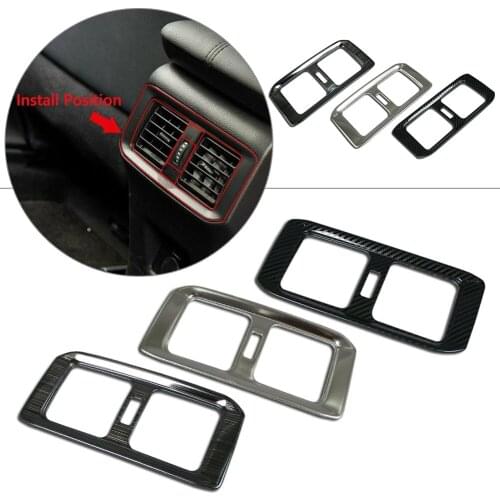 Car Rear Air Condition Vent Outlet Cover Trim For Toyota RAV4 RAV 4 2019 2020 ABS Plastic