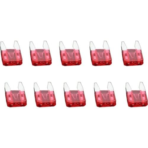 100 PCS 10A Small Fuse, Automotive Fuses Blade,The fuse Insurance insert The insurance of xenon lamp piece Lights Fuse