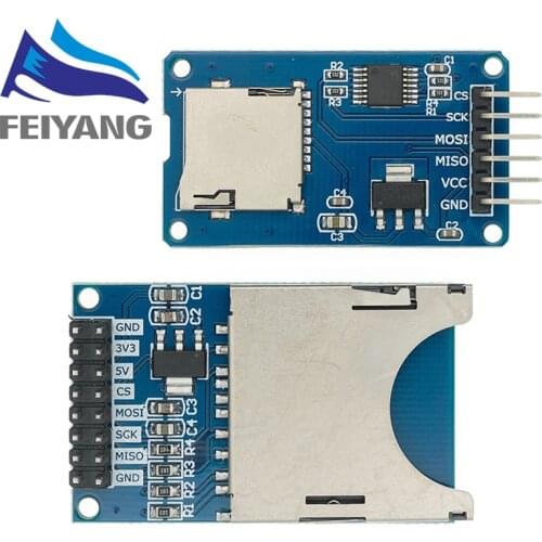 10PCS SAMIORE Micro SD Storage Expansion Board Micro SD TF Card Memory Shield Module SPI For Arduino Promotion