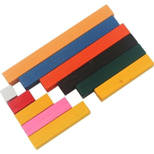 2018 New 1-10cm Number Sticks Colorful Ascending Count Stick Montessori Materials Wooden Math Toy Preschool Education Xmas Gifts