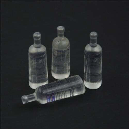 Newest 4pc Doll House Miniature Accessories Mini Bottles Kitchen Furniture for 1/6 Dollhouse Home Decoration Kitchen Accessory