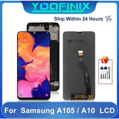 "6.2"Original For Samsung Galaxy A10 LCD Display Touch Screen Digitizer Display Replacement Parts For A105F A105 A105M A105G LCD