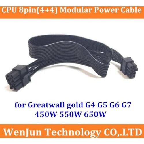 60cm PSU 8pin to CPU 4+4pin modular power supply cable for Greatwall gold G4 G5 G6 G7 450W 550W 650W