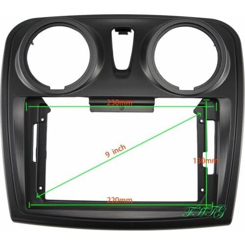 9 INCH Car Audio Frame GPS Navigation Fascia Panel Car dvd Plastic Frame Fascia is suitable for 2017+ RENAULT SANDERO