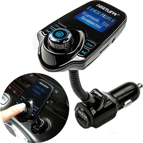 Bluetooth Car Kit Handsfree Set Fm-zender MP3 Muziekspeler 5 v 2.1A USB Autolader Ondersteuning Micro SD kaart 4g-32g dfdf