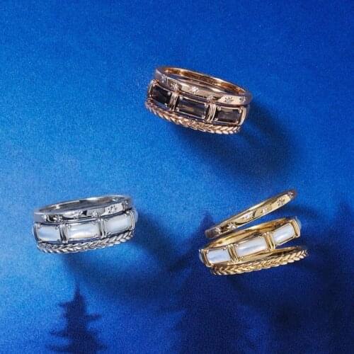 AWANHM Women's Silver Rings