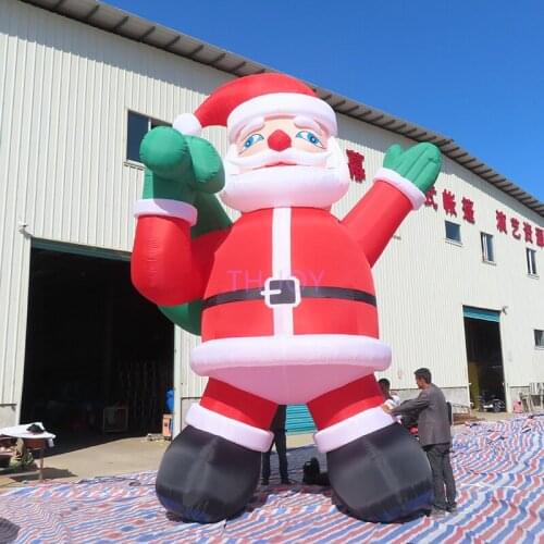 Free air ship to door! 2021 Christmas Inflatable Santa Claus, outdoor giant Advertising Inflatable Christmas Old Man