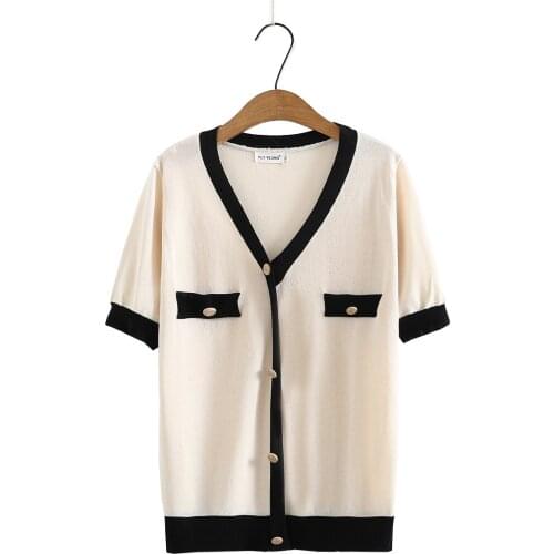 Plus size blouses tunics shirts 2021 fashion V-Neck short sleeve cotton linen knitted summer Womens t-shirts black pink blue