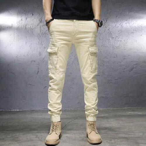 Spring Autumn Newly Fashion Men Joggers Casual Cargo Pants Retro Designer Streetwear Hip Hop Harem Trousers Biker Pants Men