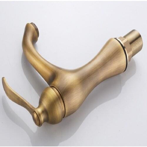 European Retro Faucet Antique All Copper Basin Faucet Hot And Cold Water Tap Bathroom Sink Faucets