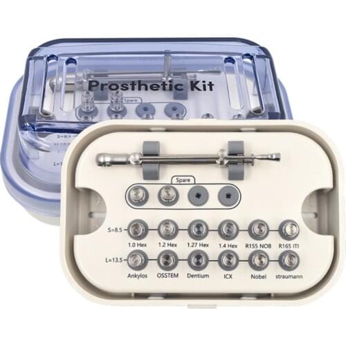 Dental Insteument Implant Tool Torque Wrench Ratchet 10-70NCM with Screwdriver Repair Prosthetic Tools Drivers & Wrench Kit