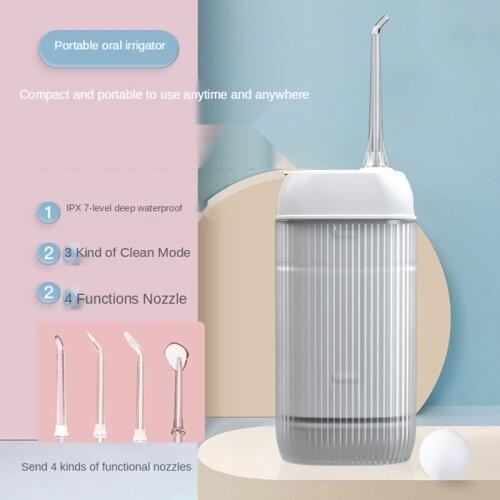 Oral Irrigator Rechargeable Water Floss Portable Dental Water Flosser Jet Cordless Teeth Cleaner