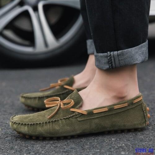 Mens Casual Shoes British Style Moccasins Genuine Leather Flats Zapatos Hombre Loafers Footwear Men Winter&Sping Chaussures