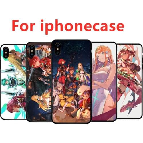 Xenoblade Chronicles 2 Pyra Hikari Mythra Soft Phone Case Cover for Iphone X XR XS MAX 6 7 8 Plus 11 Pro MAX