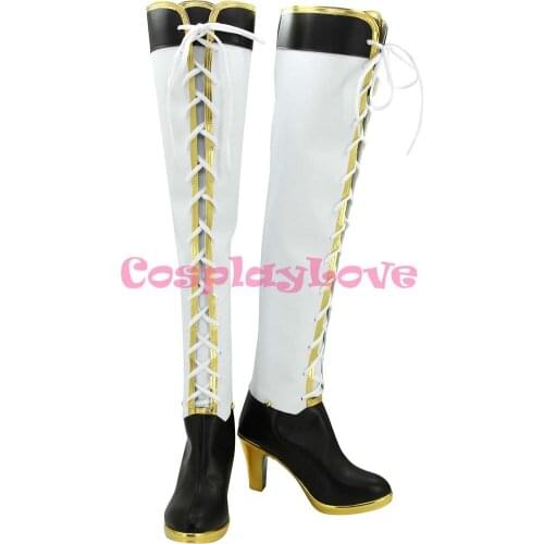 Newest Custom Made Japanese Anime lovelive! Minami Kotori high heel awaking ver Cosplay Shoes Long Boots For Halloween Christmas
