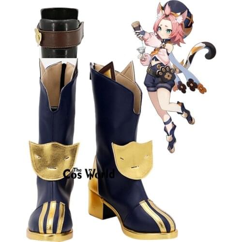 Genshin Impact Diona Games Customize Cosplay Shoes Boots