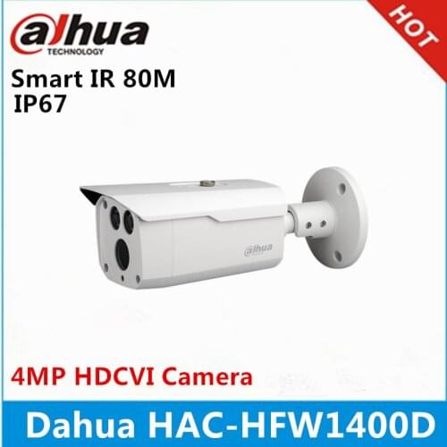 Original Dahua HAC-HFW1400D 4mp HDCVI Camera WDR IR80M IP67 Bullet Camera DH-HAC-HFW1400D