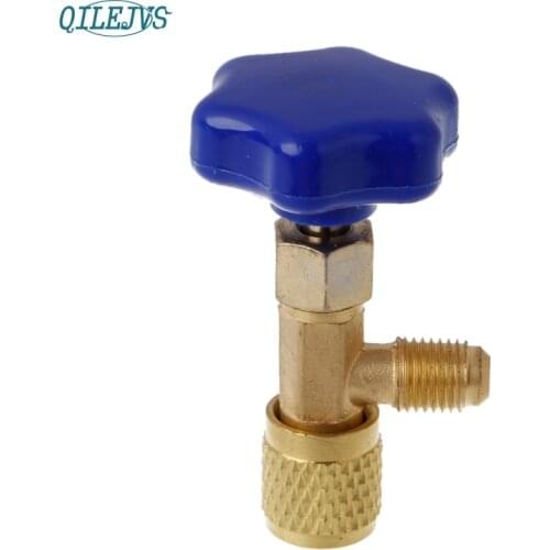 High Quality 1/4 SAE Auto AC Can Tap Valve Bottle Opener For R22 R134a R410A Gas Refrigerant Nov30