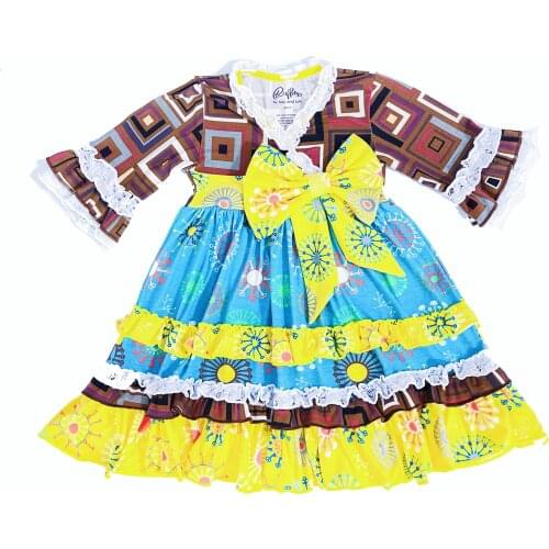 TUTU AND LULU High class dress dress for girls The waist bow design