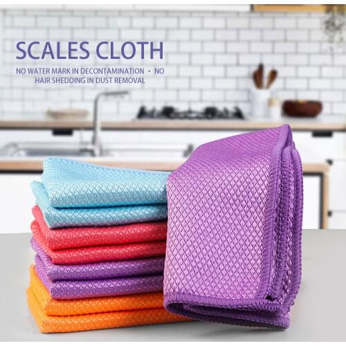 5pcs Kitchen Towel Washing 30X40cm Dish Wash Clean 3 Sizes Home Bowl Water Absorbent Cloth Kitchen Tools Bowl Cleaning Towel