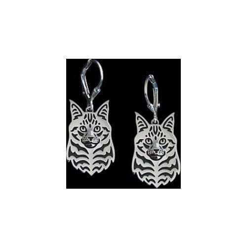 Drop Shipping-Maine Coon Cat Earrings