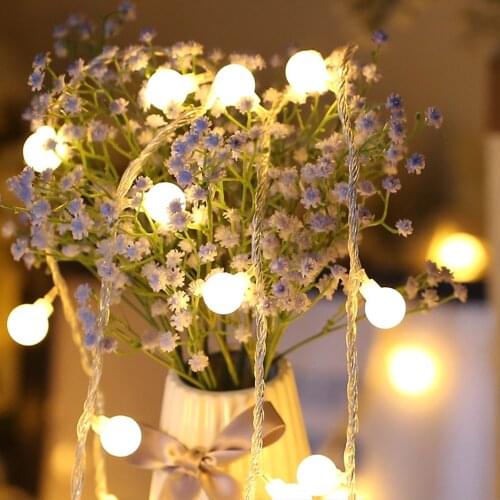 Christmas Tree Wedding Led Ball String Lights 3M 6M 10M Waterproof LED String lights Home Indoor Decoration Battery Powered
