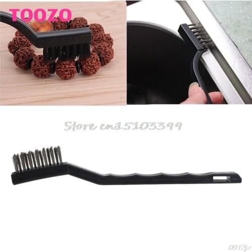 Handy Stainless Steel Nylon Brass Wire Brush Tooth Brushes Cleaning Rust Drop Ship