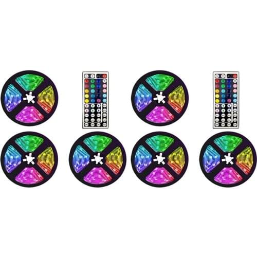 15M Led Strip Lights with 44 Keys Controller Flexible Color Changing RGB Light Strips for Party DIY Decoration