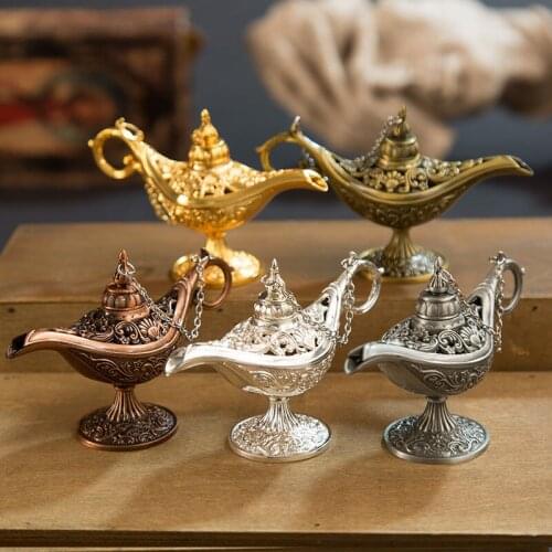 Magic God Lamp Home Decoration Gift Sculpture Craft Aromatherapy Furnace Home Garden Flower Pot Decoration Creative Statue