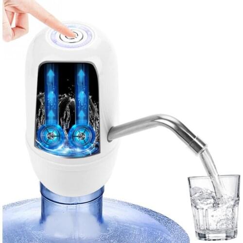 11mm Water Outlet Barreled USB Electric Double Pump Button Controlled Switch Drinking Water Dispenser Hand Press Water Pump