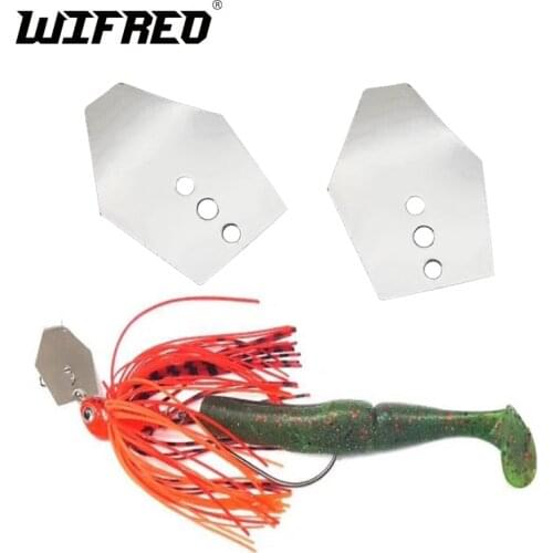 Wifreo 10PCS Metal Fishing Lure Shaker Blades for Shake Jig Heads Bait Viberation Accessory for fishing Lures