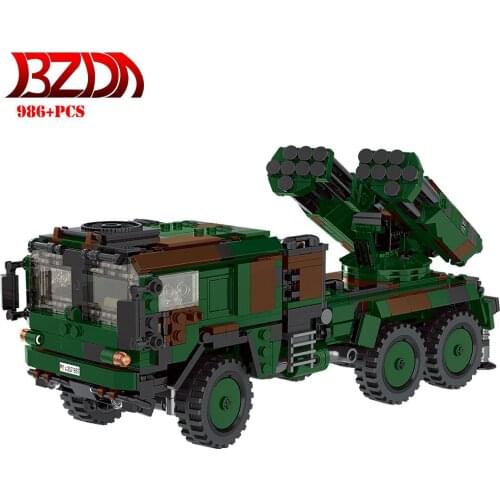 Xingbao WW2 Military Germany ManTank Jeep Car Model Building Blocks Crane Set Armored Truck DIY Kids Toys Boy Birthday Present