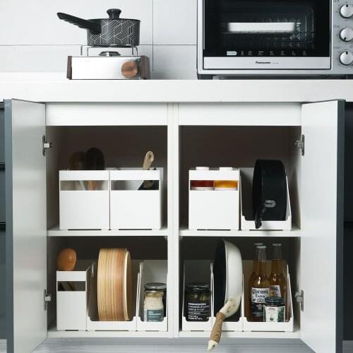 Japanese multifunctional storage box, kitchen cabinet, sundries sorting rack, desktop sorting storage box