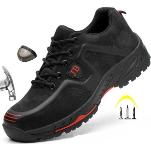 Breathable Safety Work Shoes Men Women Steel Toe Cap Work Shoes Anti-smashing Construction Working Safety Sneakers Men