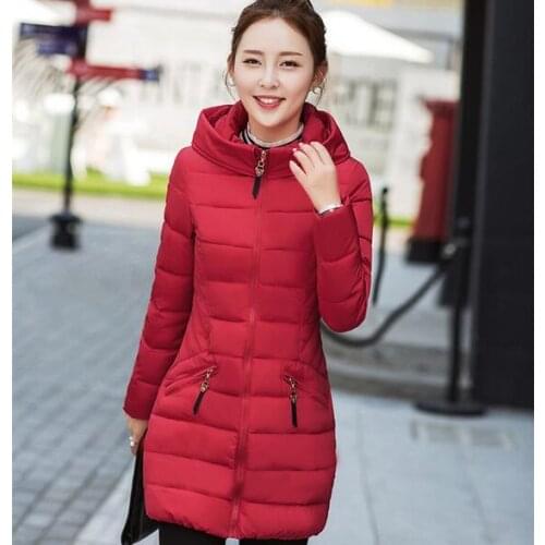 Cheap wholesale 2017 new Autumn Winter Hot sale women fashion casual YX1141 Ladies work wear against snow warm Coat Female Parka