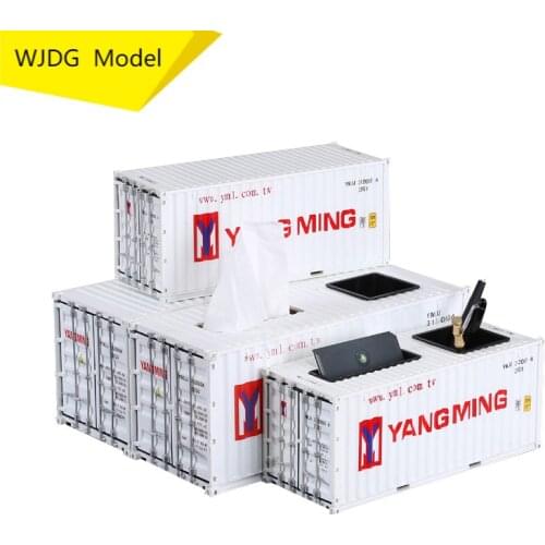 1:20/1:24 Freight forwarding, office gifts, shipping, simulation, model container model, paper towel box can be customized
