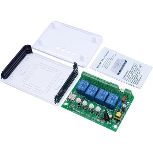 4CH Ewelink WiFi Smart Switch Module 7-32V 85-250V 16A Relay Smart Timer, Suitable for Smart Home And Alexa Google Home
