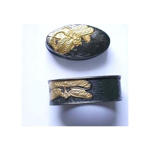 Alloy Accessories Sword Fittings Fuchi and Kashira for Japanese Samurai Sword Katana Nice Sword Accessories