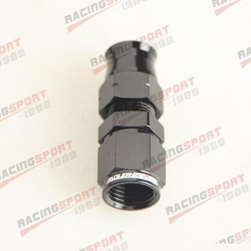 AN-6 6AN AN6 Straight Female To 3/8" Tube Adapter Fitting Black