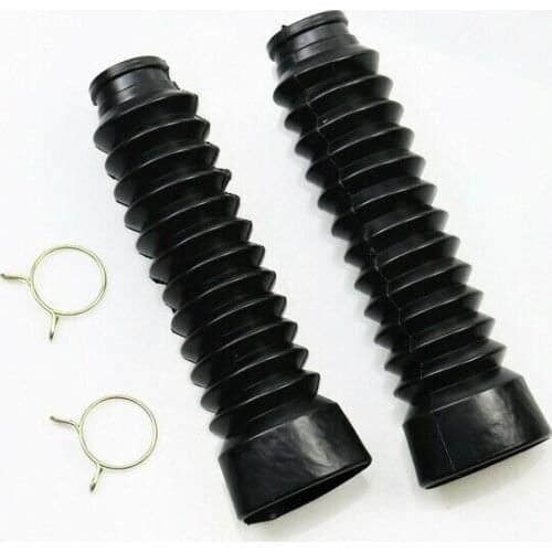 Black Dust Jacket Cover Front Fork Boots For GN125 GN Off Road Dual Sport