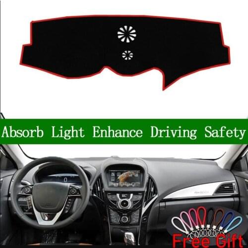 For BYD QIN 2012 2013 2014 2015 2016 Dashboard Cover Sun Shade Non-slip Dash Mat Pad Carpet Car Stickers Interior Accessories