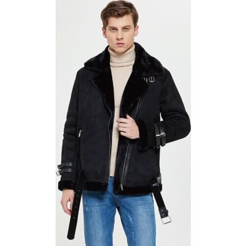 HuaYiHuaFu Men's Faux Leather Jackets