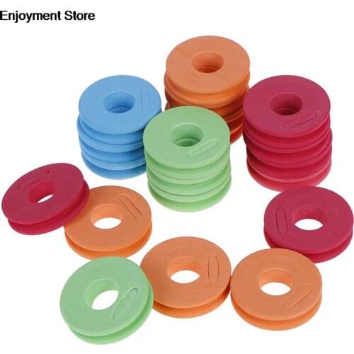 Hot! 20pcs EVA Foam Spools Fishing Line Winder Hook Board Bobbin Winding Carp Lure Trace Wire Leader Holders Tackle Box
