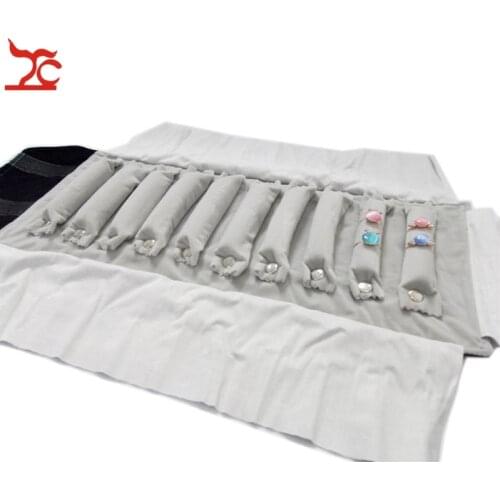 Newest Jewelry Bag Roll Holder for Ring Storage Organizer Personalized Fashion Jewelry Carrying Case