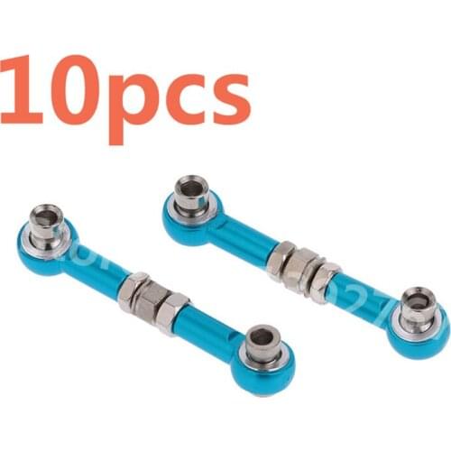 Wholesale 5Pairs/Lot 10pcs HSP 122017(02012) Al Linkages Upgrade Parts 1/10 On Road RC Car CNC 94122 XSTR POWER Himoto Red Cat