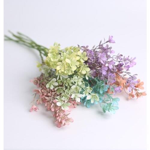 Plastic Magnolia Leaf Artificial Flower Green Plant Garden Hotel Wedding Flower Arrangement Fake Flowers Decoration