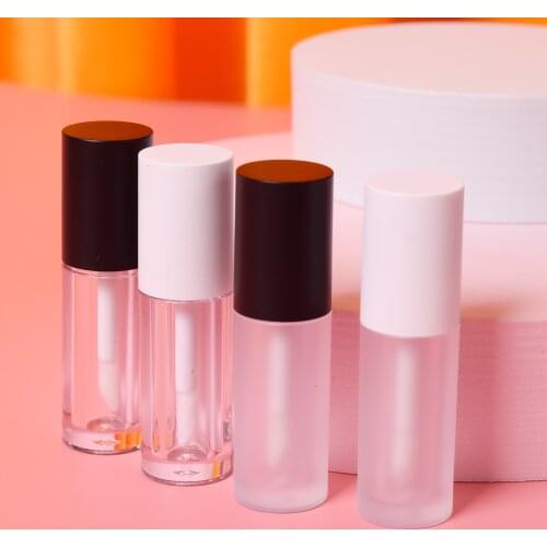 2ml Empty Lip Gloss Tube Diy Plastic Elegant Transparent Bottle Liquid Lipstick Container Round Scrub Lipgloss Lip Balm Bottles
