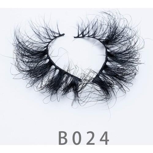 5D 25mm Long Fluffy Mink Lashes Bulk Natural Strip Eyelashes Cruelty Free False 6D Eyelash Extension 3D Real Mink Lashes Vendors